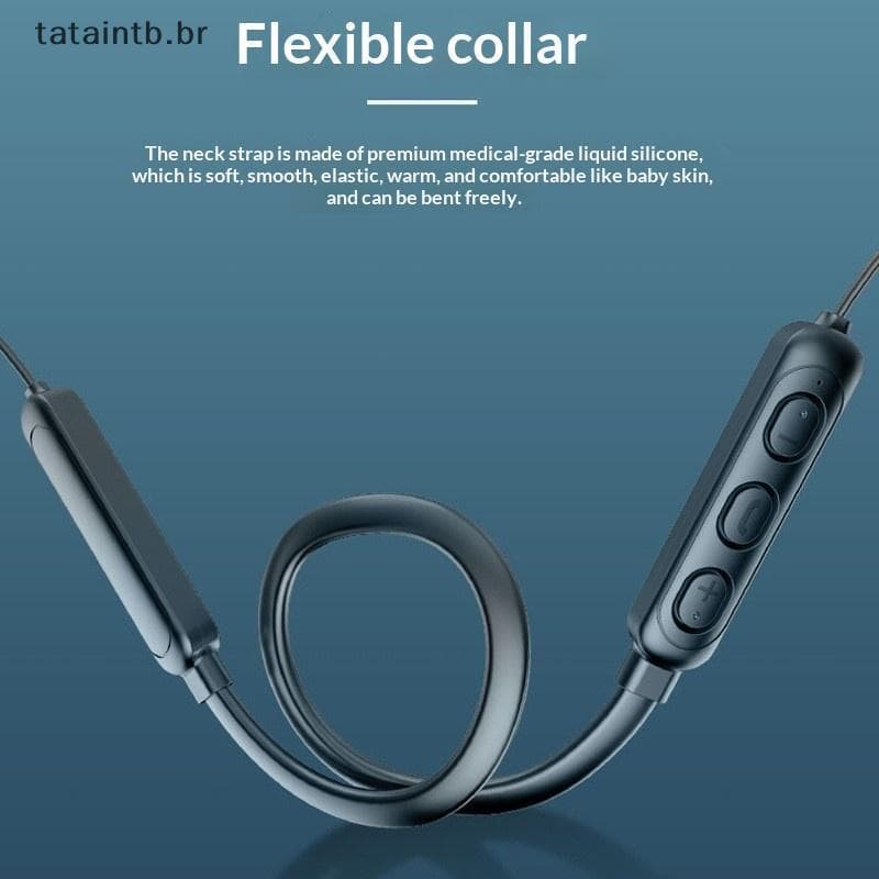 [TaTa] Fones De Ouvido Sem Fio Leves E Pendurados Com Microfone HD Fone Som Para Estudantes Deslocamento Em Execução BR