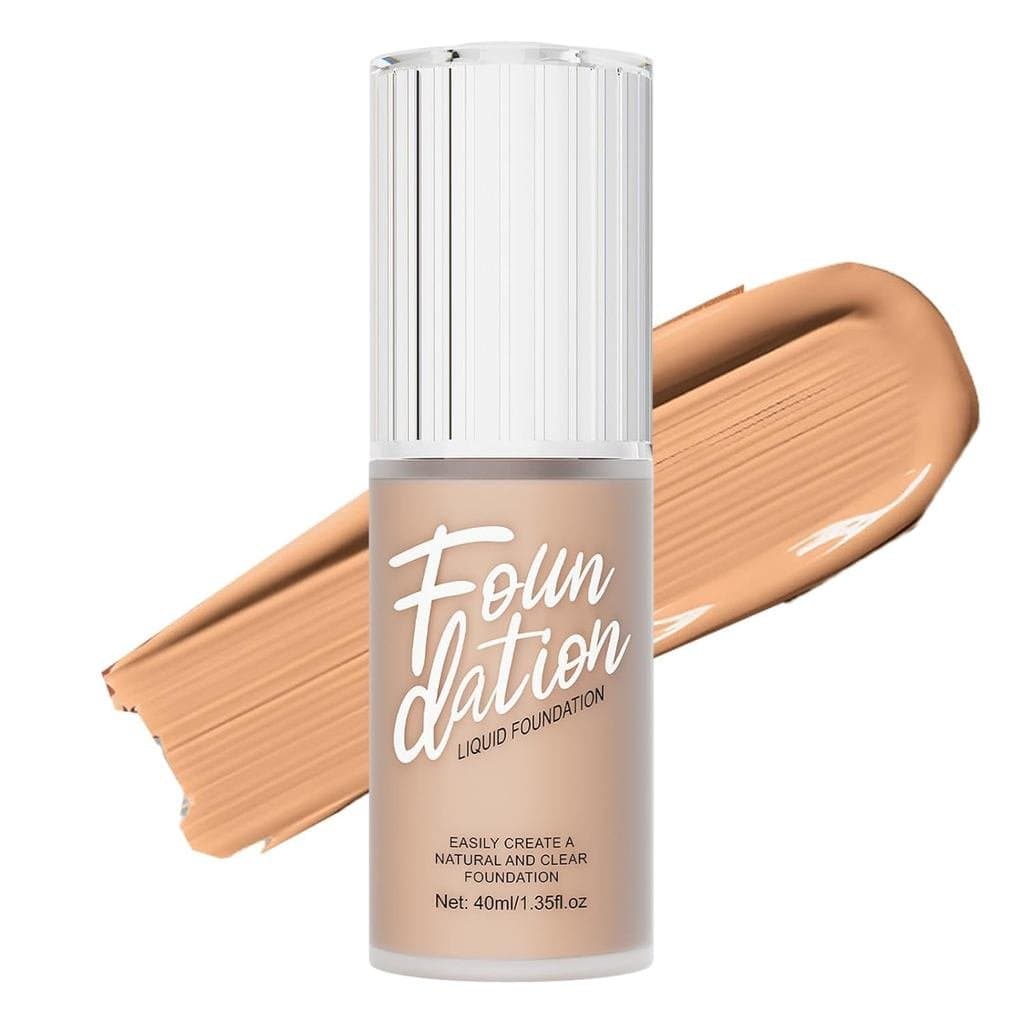 Base Líquida Matte Corretiva Nutritiva para Maquiagem Facial para uma Aparência Impecável
