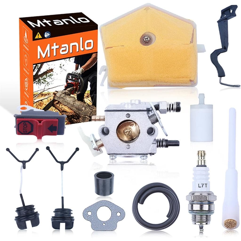 Kit de Ajuste do Carburador para Motosserra Husqvarna 55 51 Rancher Walbro WT-170-1 WT-170 # 503281504 com Filtro de Ar,