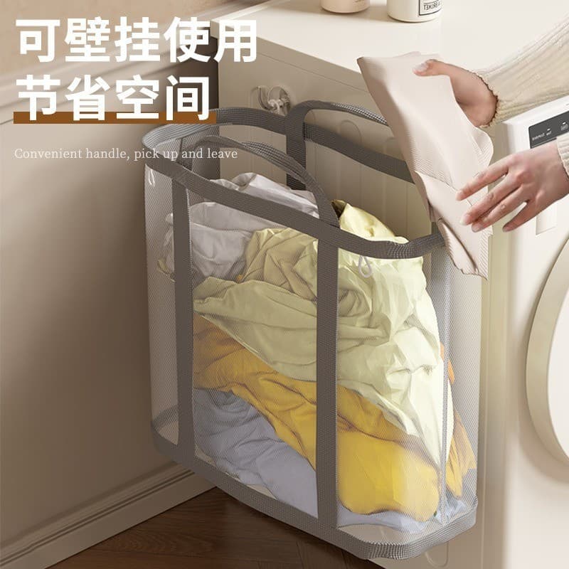 [Estoque pronto] Cesto de roupas sujas doméstico Cesto de armazenamento de roupas dobrável de grande capacidade Balde de