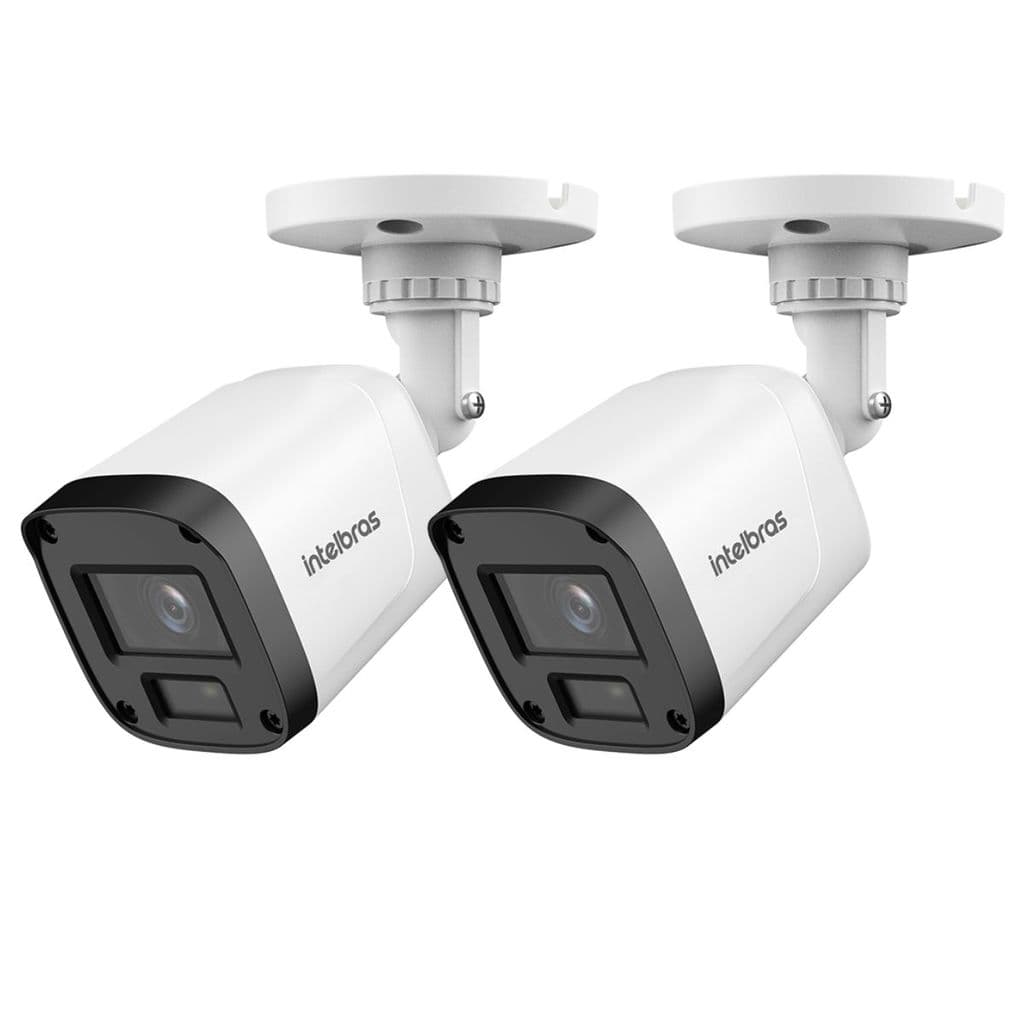 Kit 2 Câmeras Bullet VHD 1220 B G9 Full Color Full HD 1080P Visão Noturna Colorida 20m IP67 Intelbras