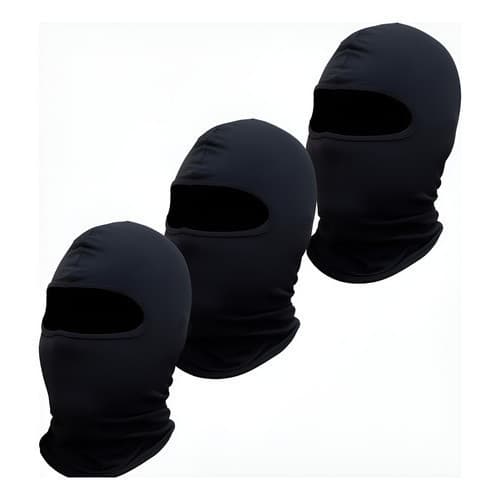 Touca Balaclava Paintball Algodão Lisa Ninja Motoboy