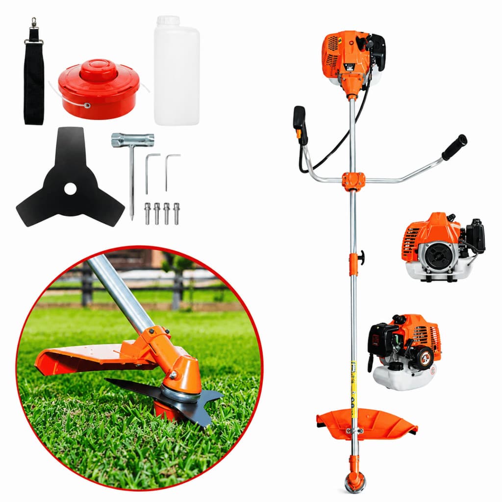 Roçadeira a Gasolina Multifuncional 5 em 1 75cc Nakasaki Profissional Alta Potência para Grama e Jardim