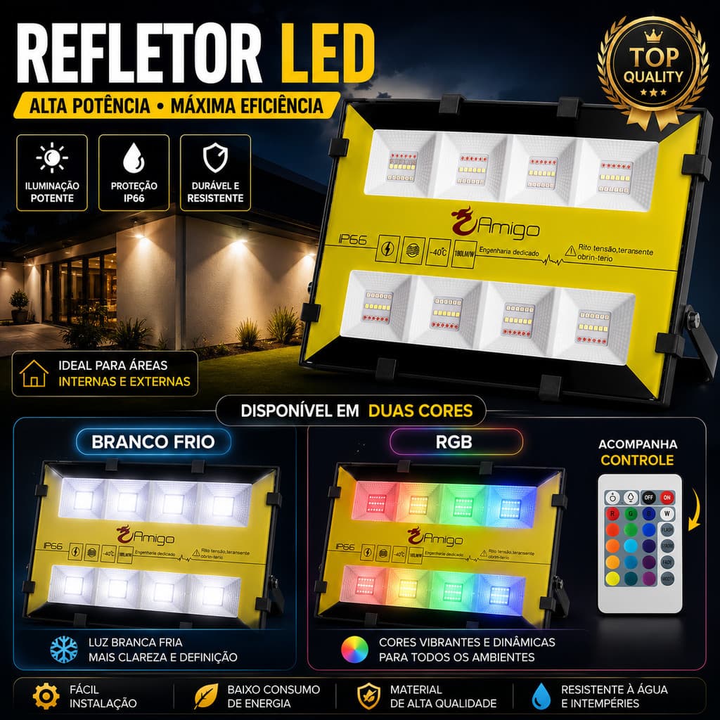 Refletor Holofote De Led Bumblebee 200w Xlx A Prova D'água