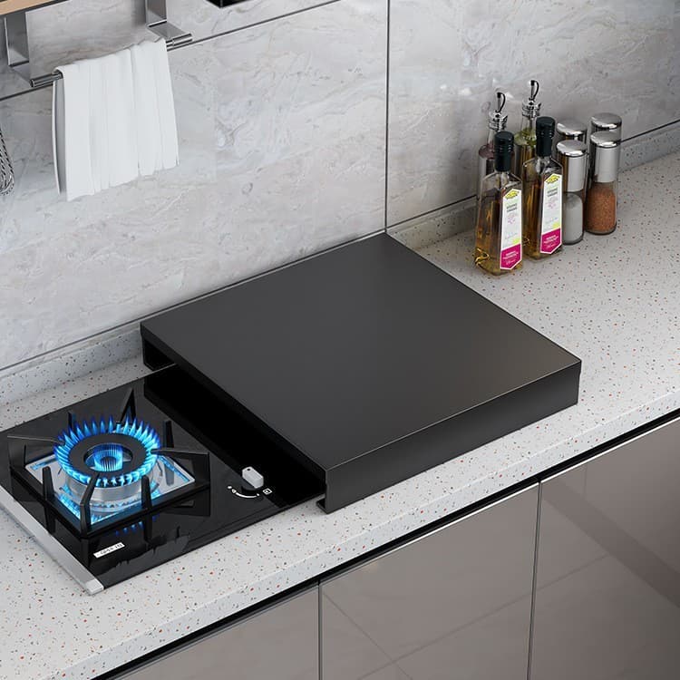 Fogão a gás capa placa prateleira da cozinha fogão a gás indução suporte pote Rack bancada armazenamento organizar armaz