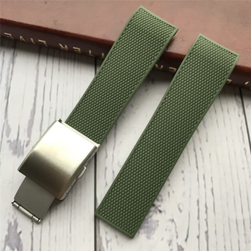Substituto Langqing Concas L3.742/644 Esportes Mergulho Pulseira de Relógio de Borracha de Silicone Pulseira Masculina A