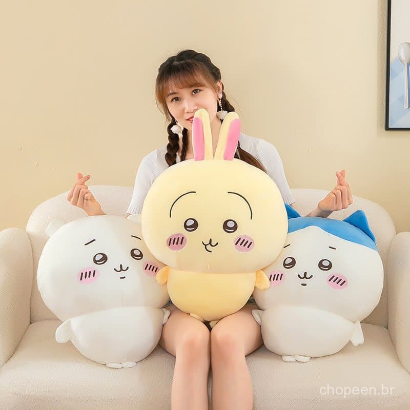 Brinquedo de pelúcia Chikawa de 10/20/30cm, brinquedo fofo, almofada de sofá infantil