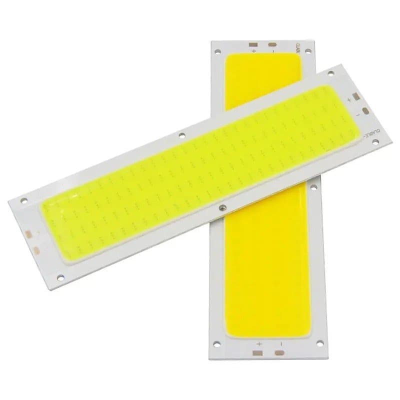 Fonte de Luz LED COB 12V 120x36mm, Chip de 12W para Iluminação DIY 12V, Luz Quente, Natural, Branca Fria, Azul, Painel d