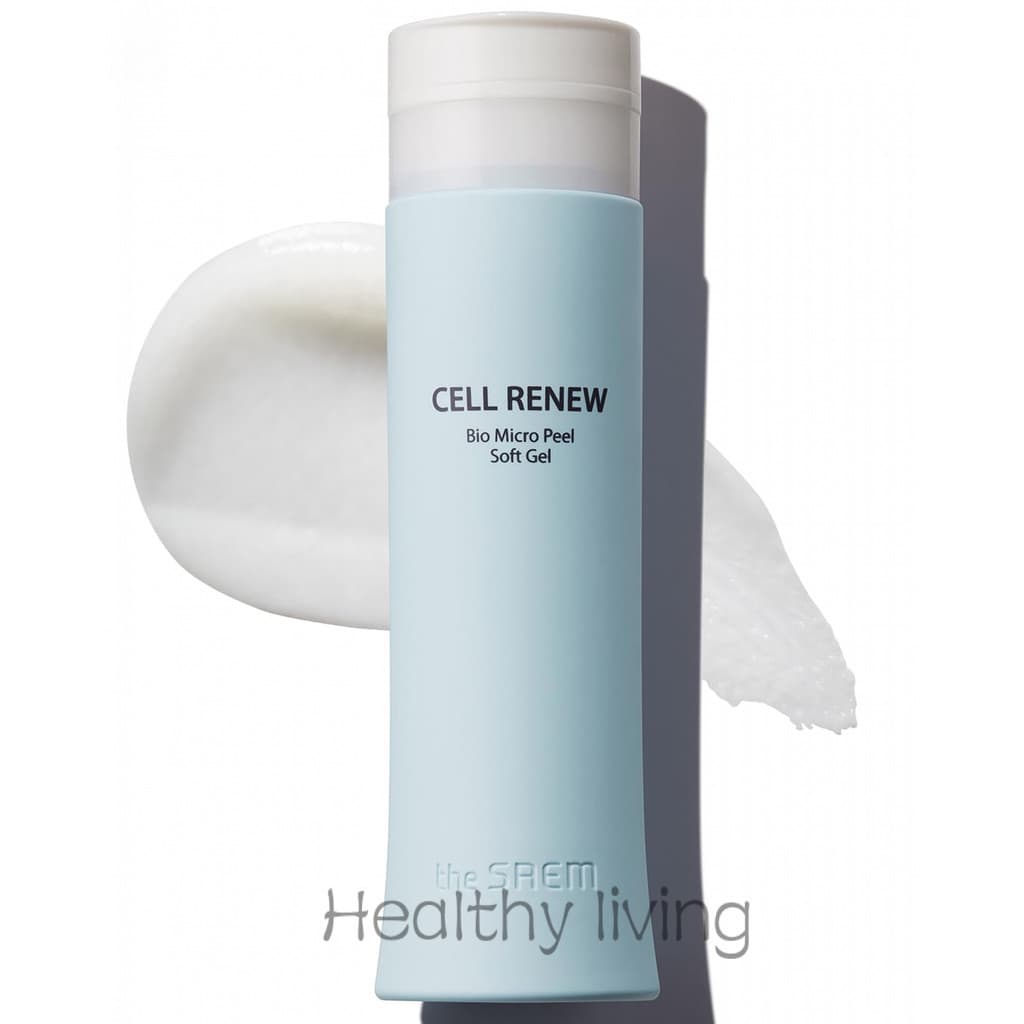 THESAEM Gel Esfoliante Facial Suave - Esfoliante Enzimático Coreano Natural com AHA+BHA para Células Mortas da Pele, Esf