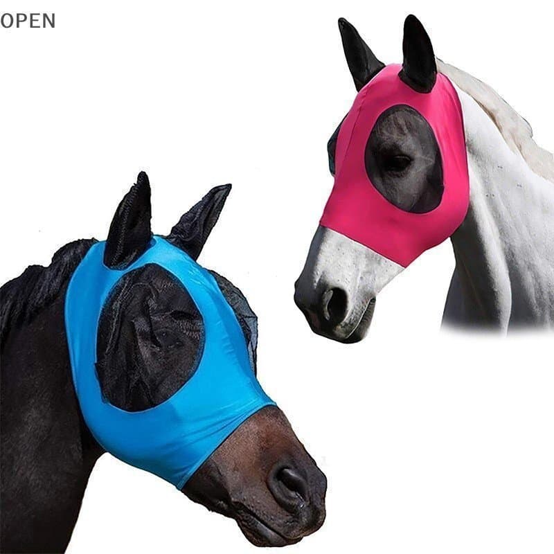 Máscara Protetora para Ouvidos de Cavalo em Malha Respirável para Equitação sg MU9W