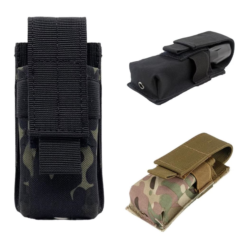 LUC Prático Caminhadas M5 Pequena Lanterna Bolsa , Ferramenta EDC Multifuncional Molle Acessório