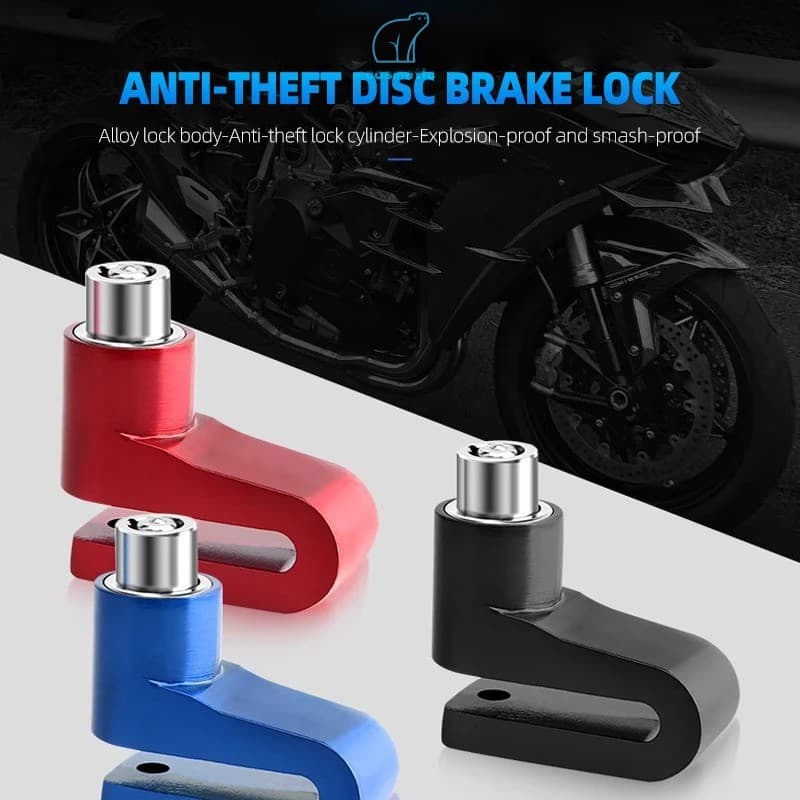 Trava De Freio A Disco Para Motocicleta-Segurança Antirroubo Scooter De Bicicleta