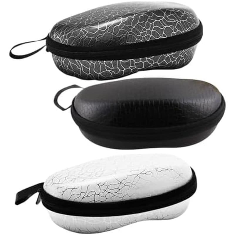 DOITOOL 3 Unidades De Estojo De Óculos Eva Antipressão Para De Sol Suporte Rígido Portátil Com Zíper , Caixa Protetora V