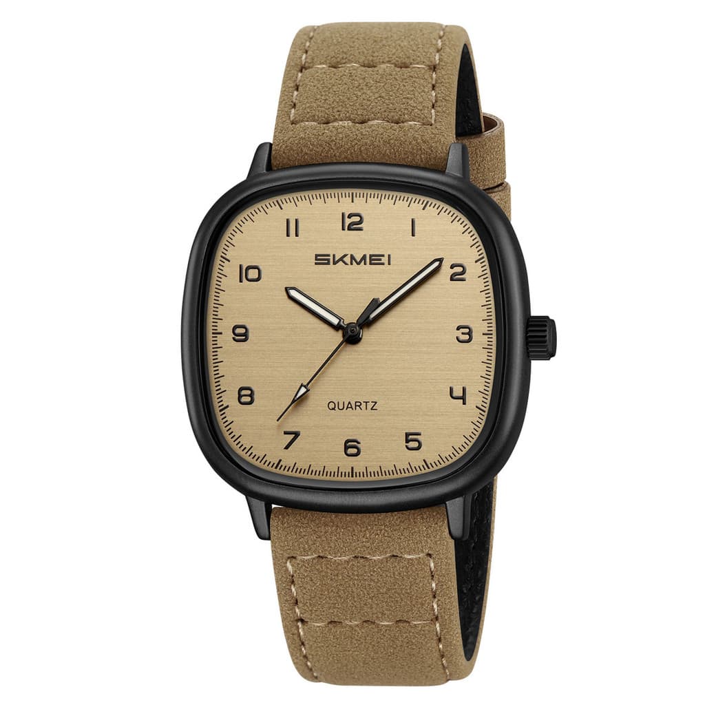 Relógio de Quartzo Esportivo Timemei para Homens, Relógio de Pulso com Pulseira de Couro de Design Retrô, Relógio para E