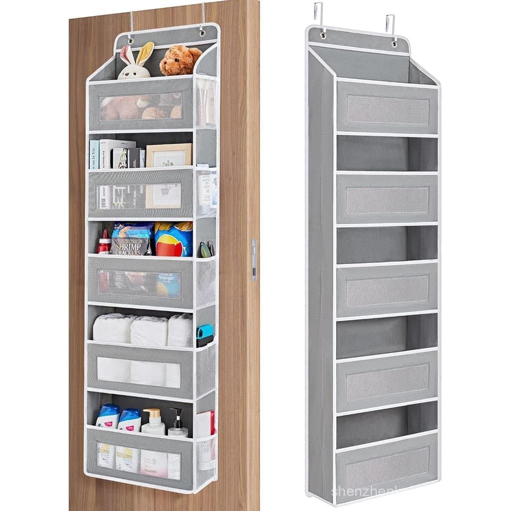 Organizador de Porta JARLINK, Organizador Suspenso com 5 Prateleiras e 5 Bolsos de Grande Capacidade, Anti-Inclinação, S
