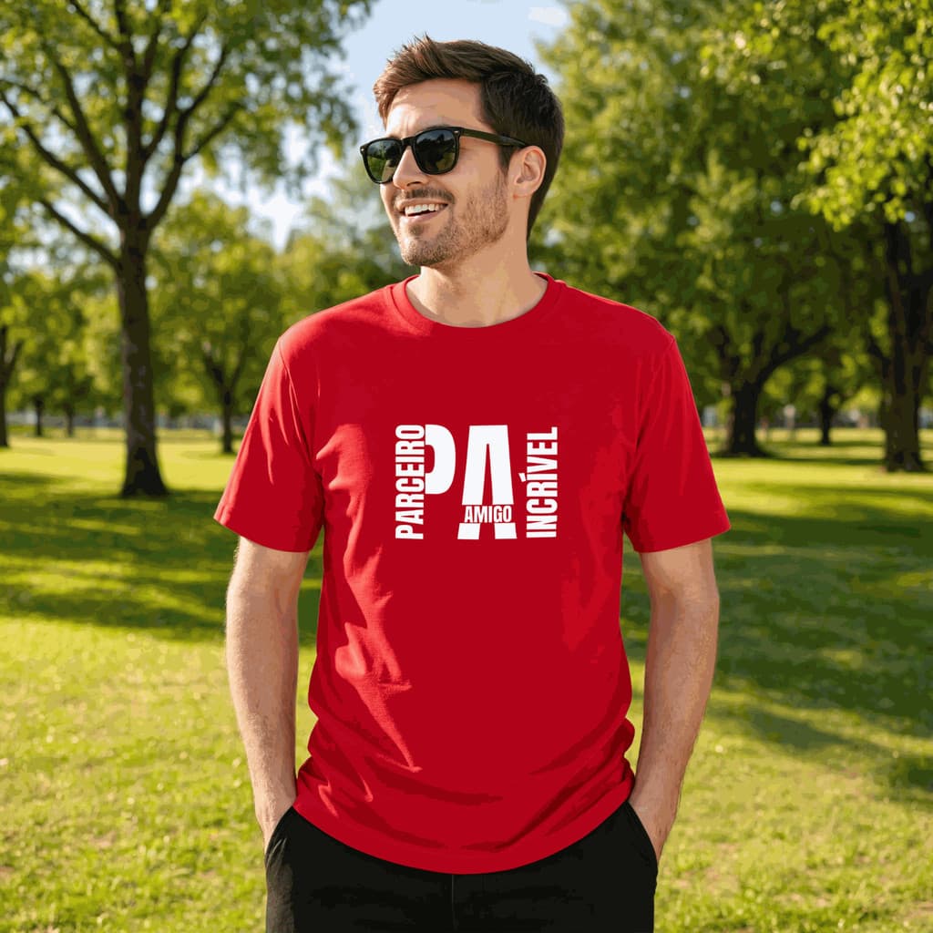 Camiseta Parceiro Amigo Incrível Ideal Para Presentear Com Estampa Criativa Algodão Premium