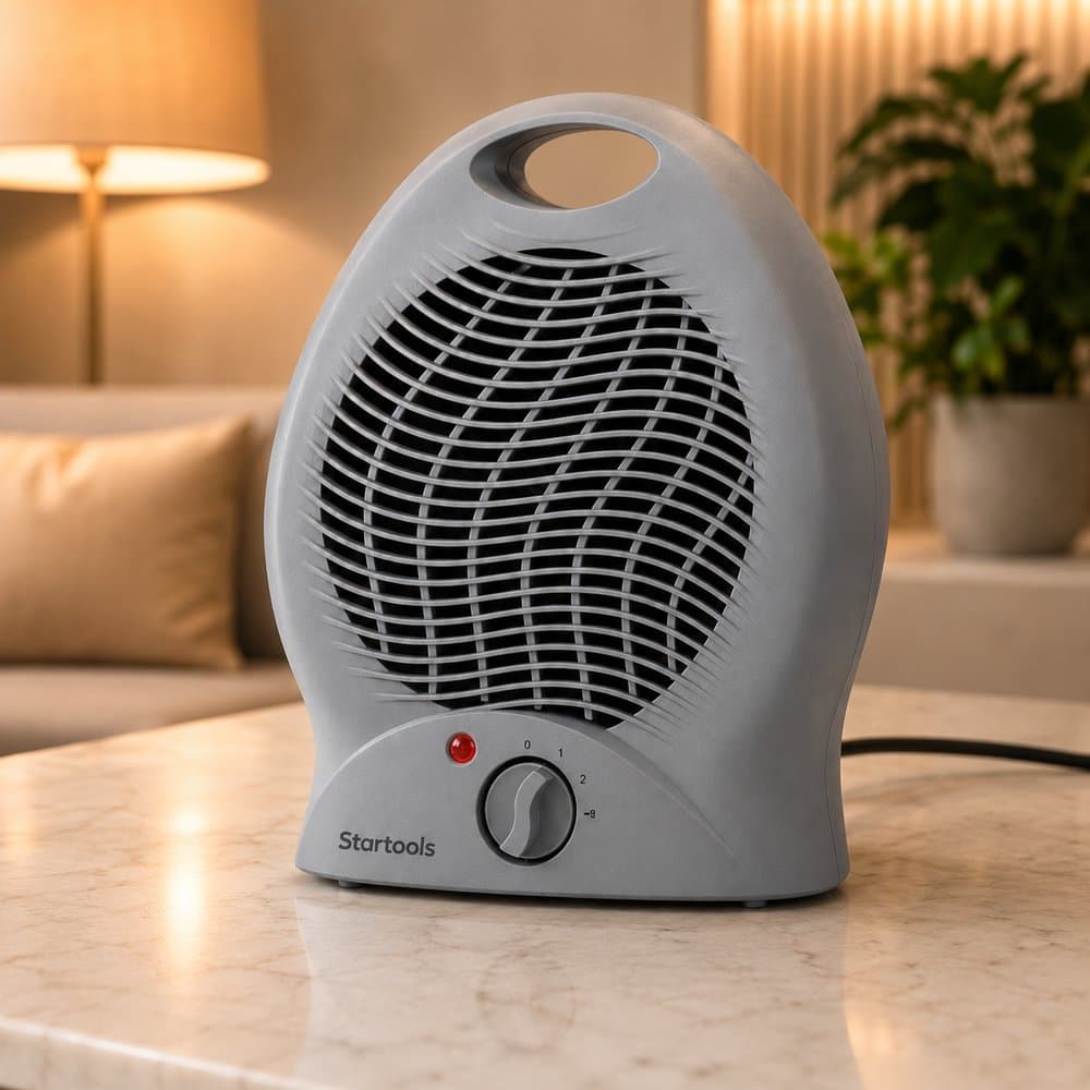 Aquecedor Portátil de Ar Elétrico 2000W 220V - Cinza
