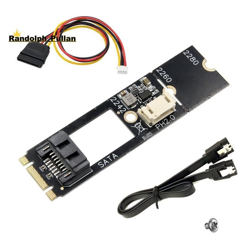 [Concessional H] Adaptador SATA M . 2 NGFF Para SATA3.0 De 7 Pinos M2 Key-B Placa Adaptadora SATA3.0 2242 2260 2280 SDD