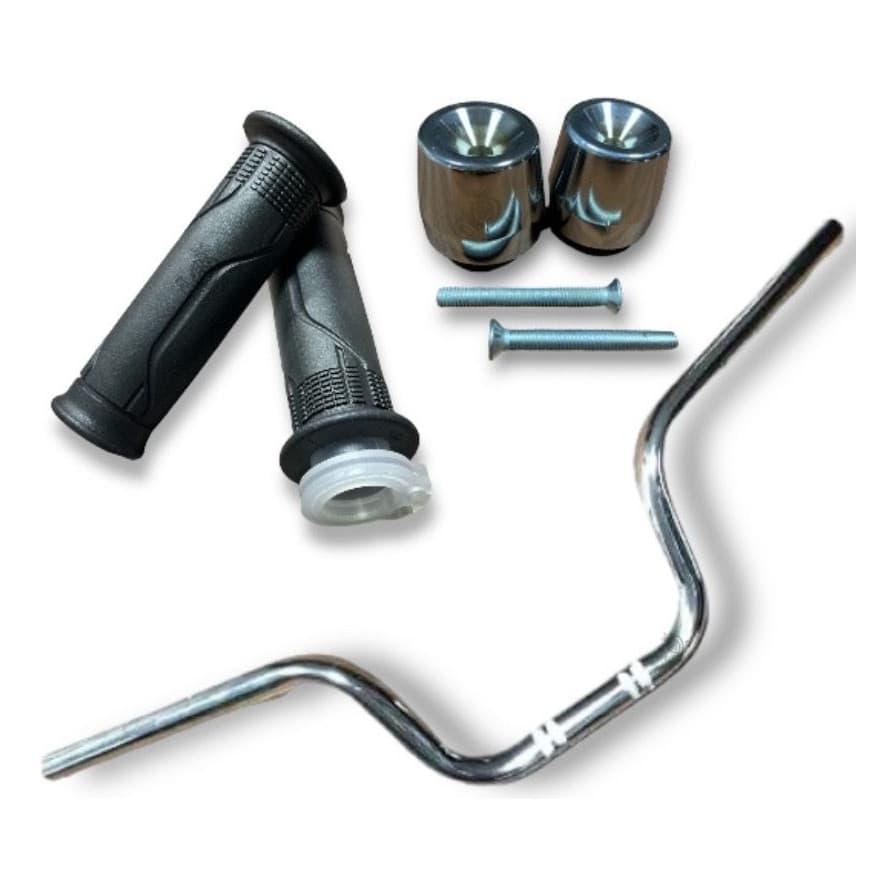 Kit Guidão Cargo 160 + Par Peso de Guidão PCX + Manopla Riscadinha com Roldana – Titan Fan CG Start