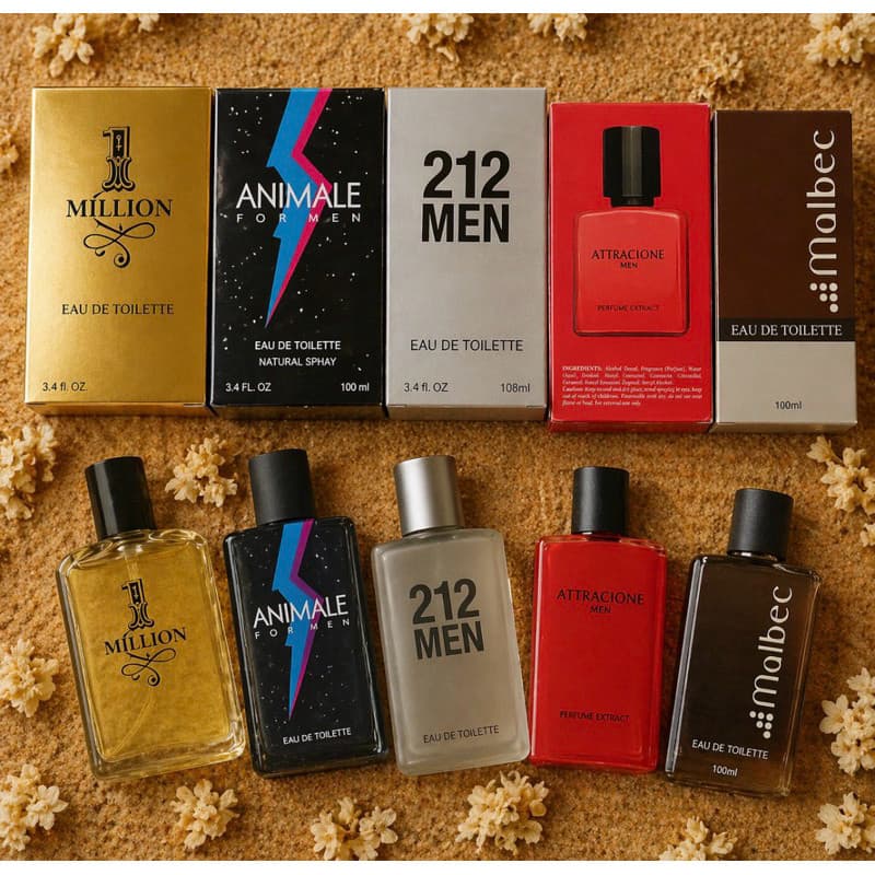 kIT 5 PERFUMES MASCULINO IMPORT 100ML