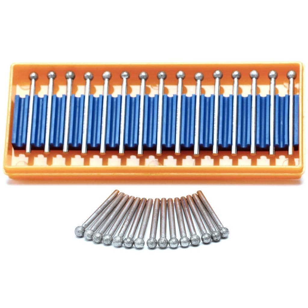 ILOVETOOL 30 Peças Brocas de Diamante em Forma de Bola de 5mm para Escultura em Rocha, Conchas de Vidro do Mar e Pedras