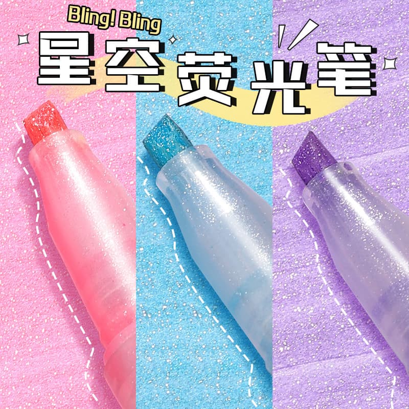 Japão Japão Japão ZEBRA Marcador Estrela Marcador WKS18 Brilhante Perolado Estudantes Usam Brilhando com Prata Rosa Cor