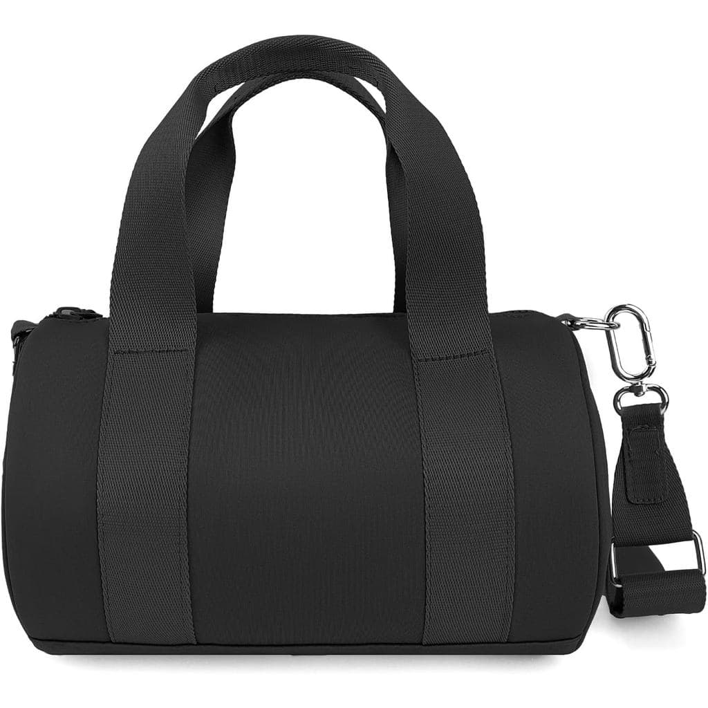 Bolsa de mão em nylon tricotado, bolsa com alça de ombro ajustável, bolsa esportiva tipo bucket, bolsa de viagem, bolsa