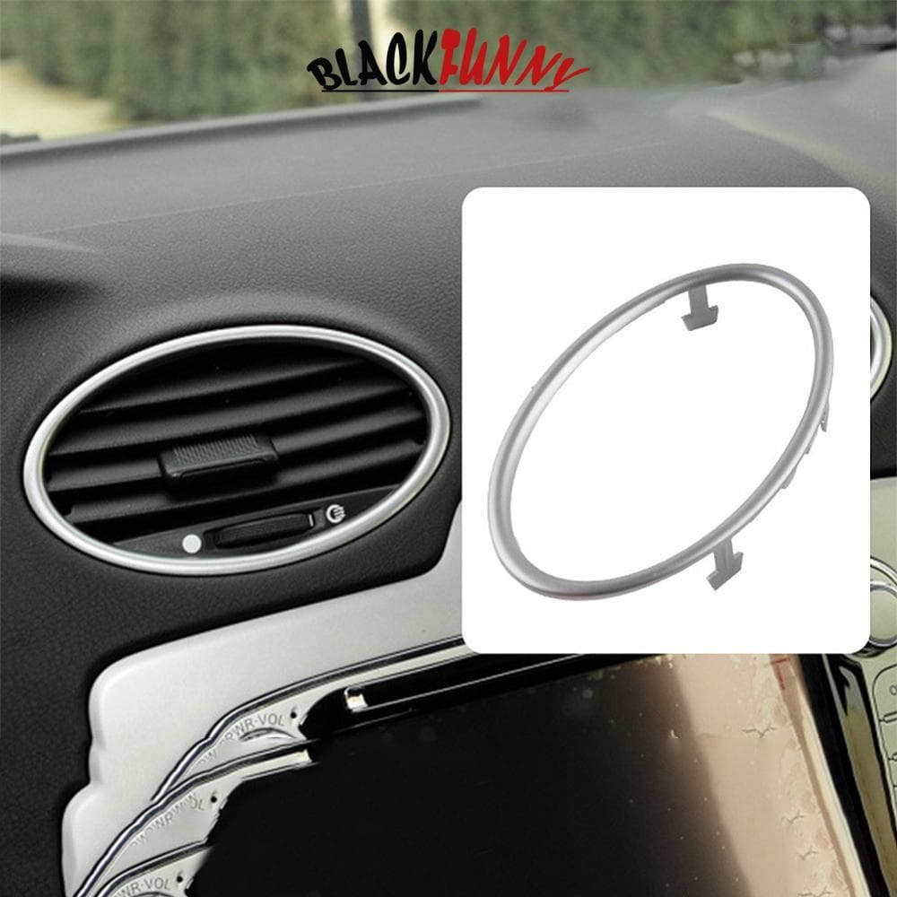 BLACKFUNNY 1 Peça/4 Peças Carro Ar Condicionado Guarnição Saída Decoração Círculo Anel Adesivo Para Ford Focus 2 MK2 200