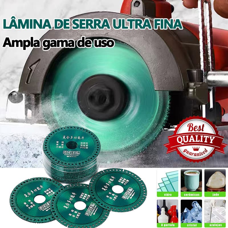 6 Em 1 Disco De Corte Com Diamante Lâmina De Serra Multifuncional 100mm Ultra Fino Para Azulejo Cerâmico PVC