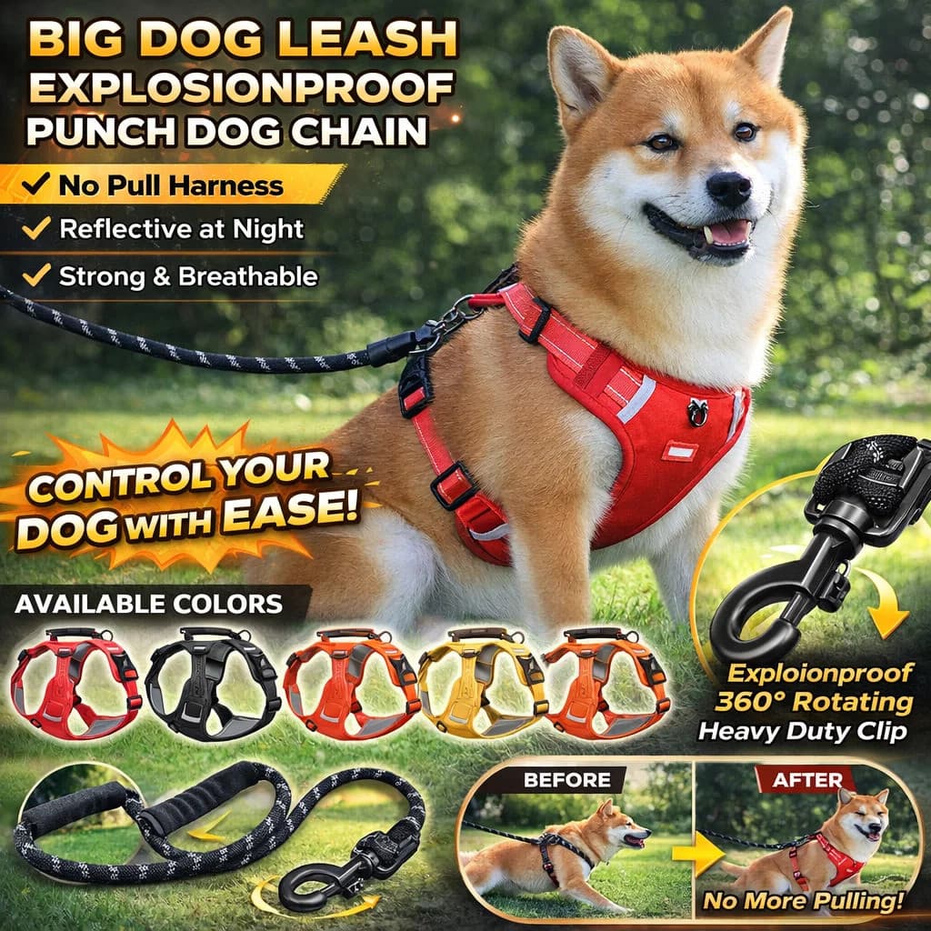 [Fácil de Usar] [Easy to Put on & Take Off] Peitoral para Animais de Estimação/Peitoral para Cachorro/Anti-Puxão
