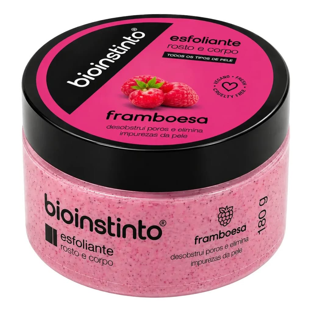 Esfoliante Rosto E Corpo Framboesa 300g- Bio Instinto