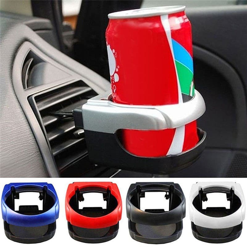 Suporte universal para saída de ar condicionado de carro, adequado para potes, garrafas e copos de bebidas.