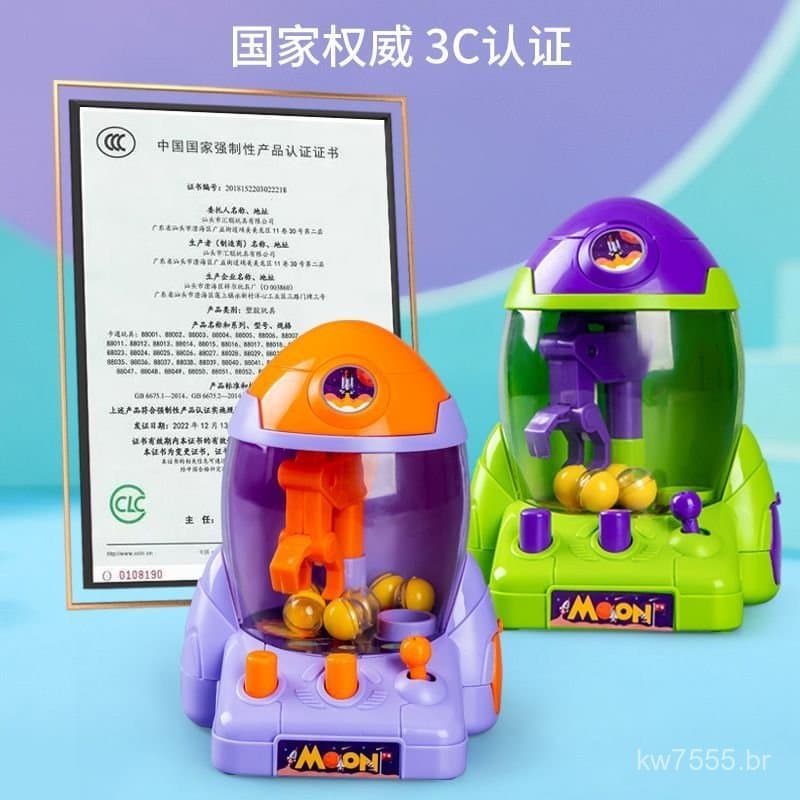 Máquina de Garras Infantil, Máquina Gashapon Foguete, Pequena Máquina Doméstica de Pegar Doces, Brinquedo de Presente pa