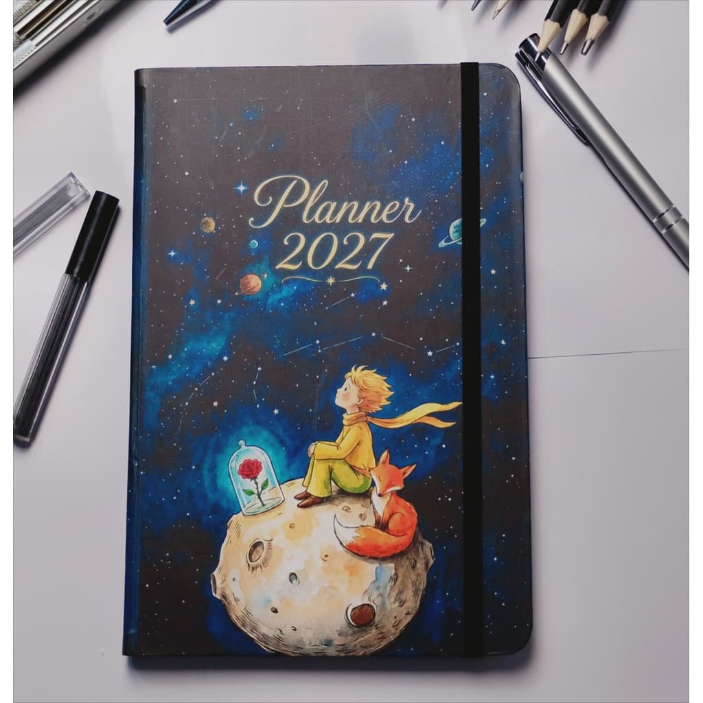 Planner Completo O Pequeno Príncipe 14x21 cm | Agenda e Planejamento Anual, Acabamento Premium