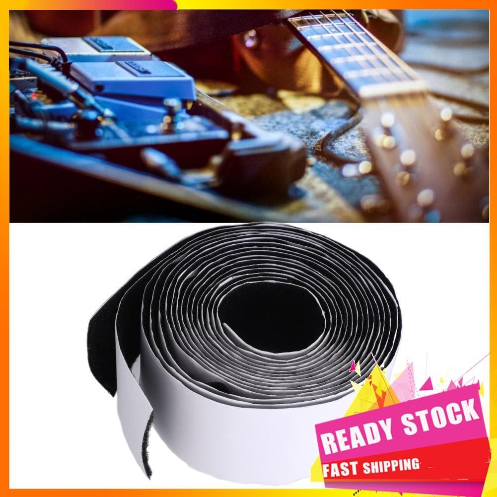 Gfgfgfgg Fita de pedal para efeito de guitarra elétrica, montagem de pedaleira, adesivo, gancho e prendedor de laço