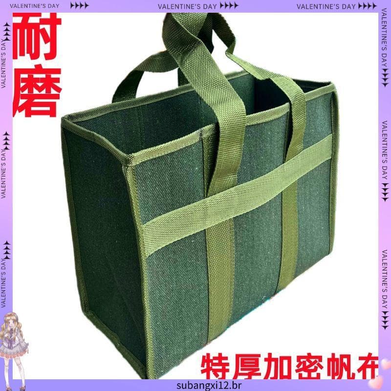 Bolsa de ferramentas de lona Extra grossa, bolsa de grande capacidade para reparo de eletricista, bolsa resistente ao de