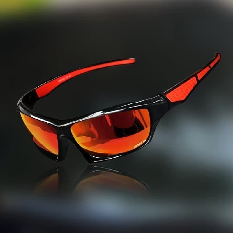 Óculos de sol polarizados esportivos masculinos com tudo incluído, templos antiderrapantes UV400, anti-ultravioleta, cic