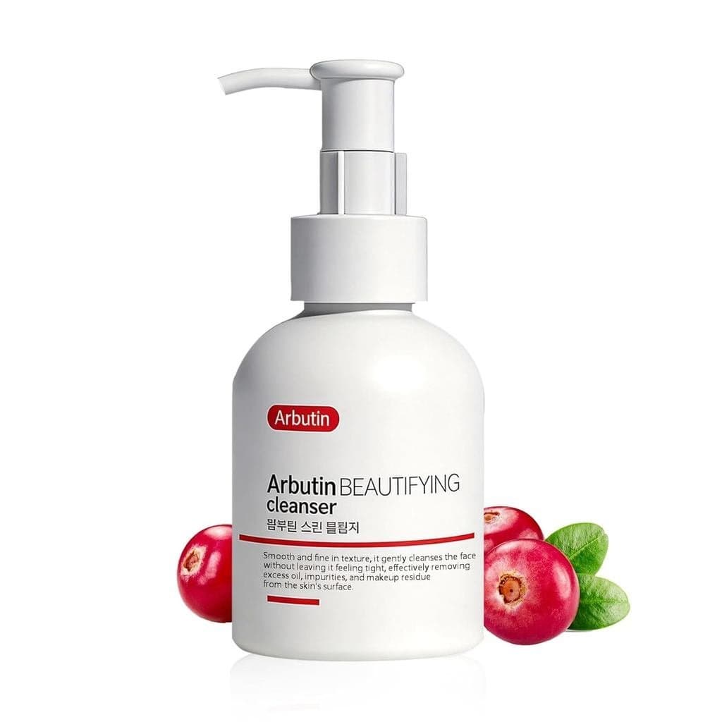 Limpador Facial com α-Arbutina, Limpador Facial Suave Diário para Pele Sensível, Mista a Oleosa, Controle de Oleosidade