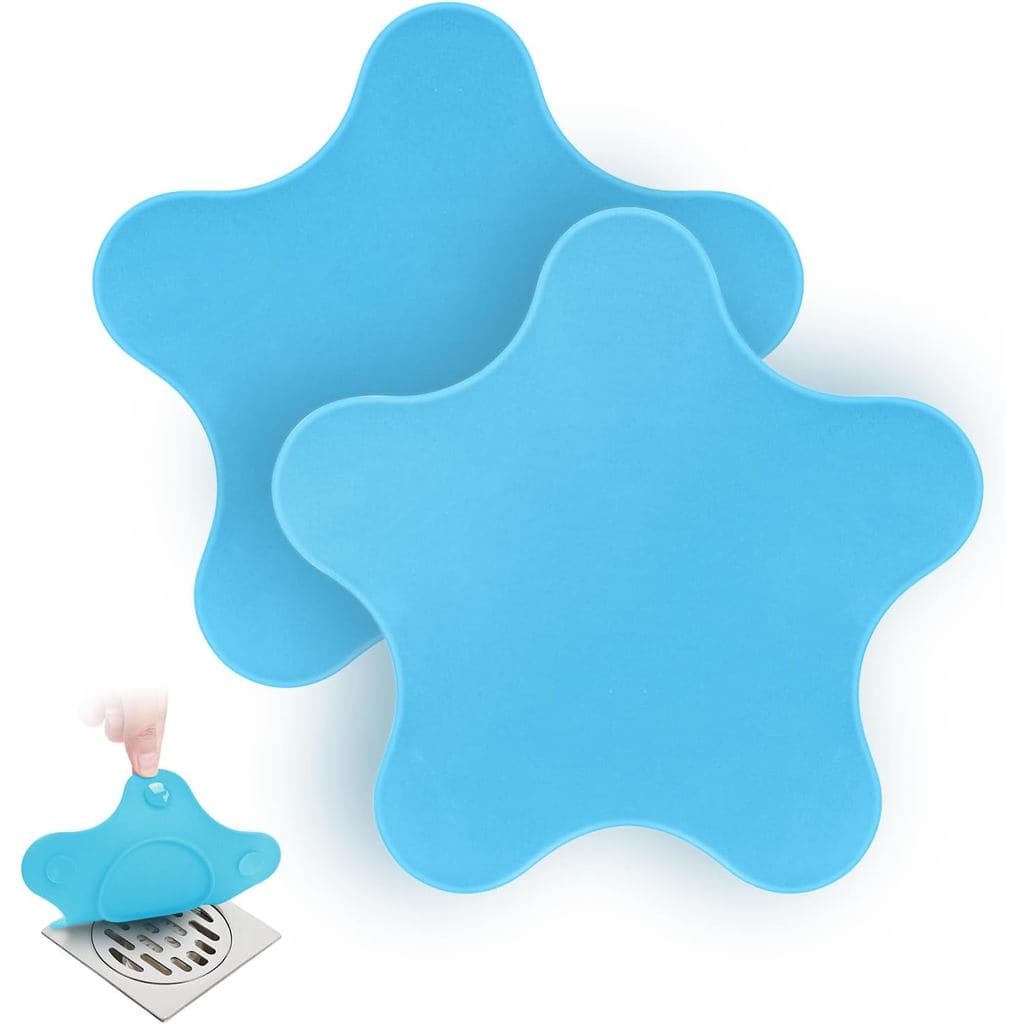 Tampa de Drenagem de Silicone, Tampa de Drenagem para Banheira com 5 Ventosas Fortes, Tampa de Banheira Grande de 6 Pole