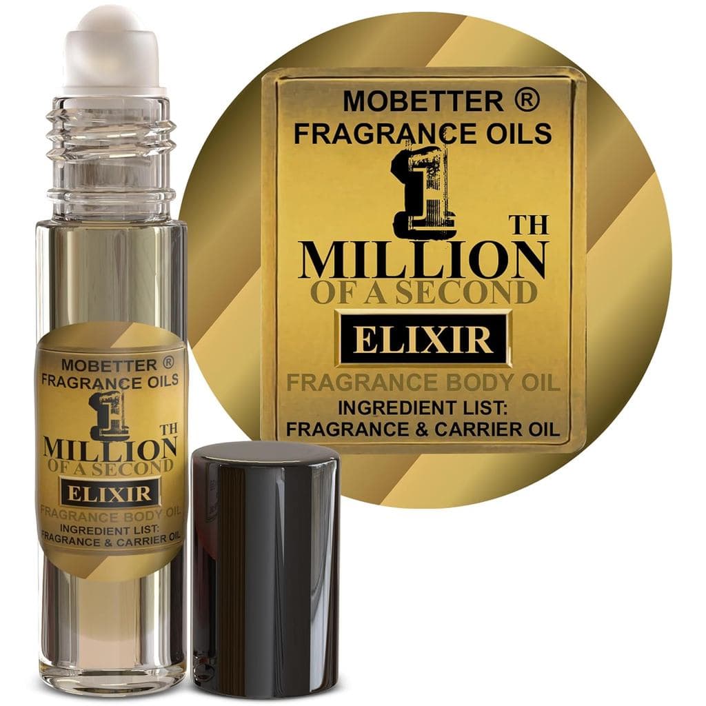 ÓLEOS DE FRAGRÂNCIA MOBETTER 1 Milth of a Second Elixir Óleo Corporal Colônia Masculina AG8I