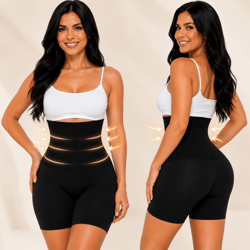 Kit 2 Bermuda Modeladora Anágua Cinta Short Feminino Alta Compressão Reduz Medidas Short Modelador Segunda Pele