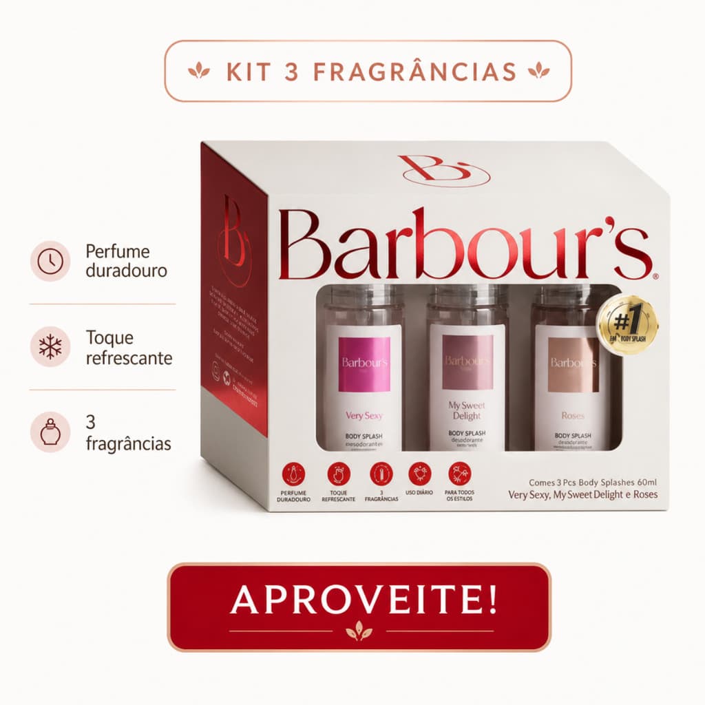Kit 3 Mini Body Splashes Barbour's