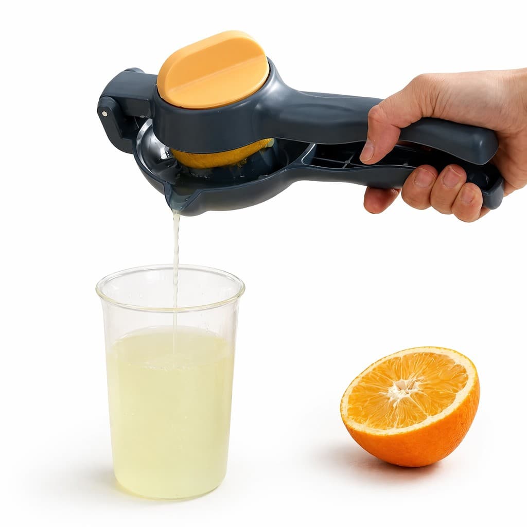 Espremedor Manual Frutas Cítricas Alavanca para Limão Laranja Tangerina Portátil Fácil Limpeza Lava-Louças