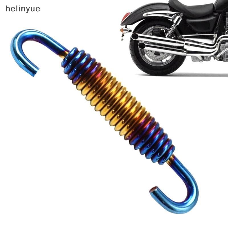 Molas De Escape De Aço Inoxidável , Silenciadores De Titânio , Conector Colorido , Ganchos Duplos , Mola De Motocicleta