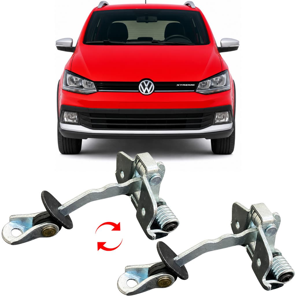 Limitador Porta Vw Crossfox 4 Portas Dianteira 2005 Até 2017