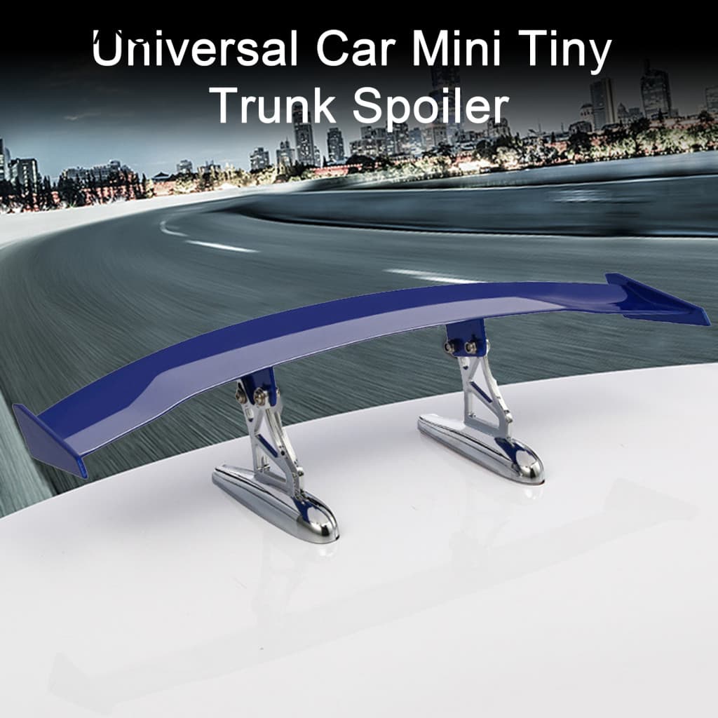 Asa Traseira Da Cauda Requintado Padrão De Fibra De Carbono Punch-Livre ABS Carro Universal Mini Minúsculo Tronco Spoile