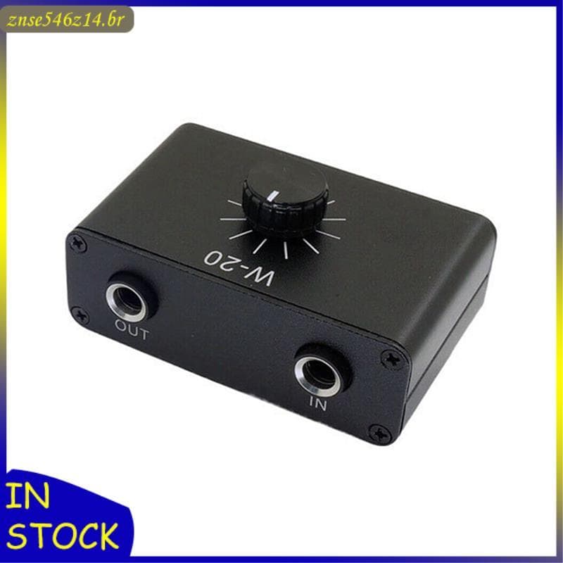 [Rbw] Ajustador De Atenuação De Controle De Volume De Microfone Dinâmico 1/4 " TRS 6.35 Mm Interface De Instrumento Musi