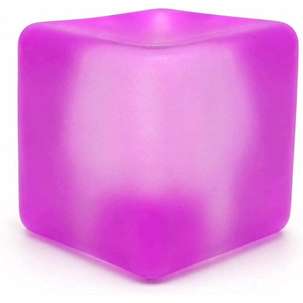 Brinquedo Antiestresse Transparente em Forma de Cubo de Gelo, 7cm (2,76"), Cubo Sensorial Macio para Alívio da Ansiedade