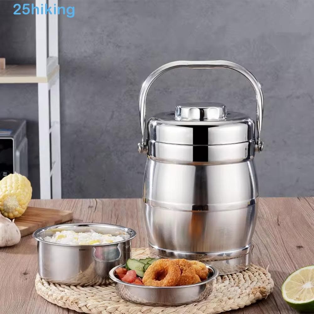 Frasco Térmico Para Alimentos , Lancheira Térmica De Aço Inoxidável De Grande Capacidade , Pote Isolado Inquebrável Com