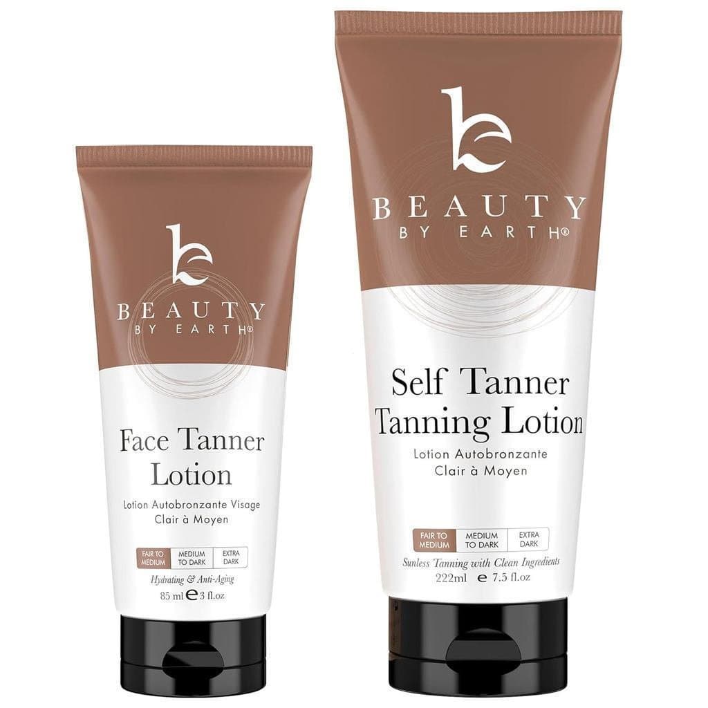 Creme Autobronzeador para Rosto e Corpo - Contém Aloe Vera Orgânica e Manteiga de Karité, Creme Autobronzeador X9EF
